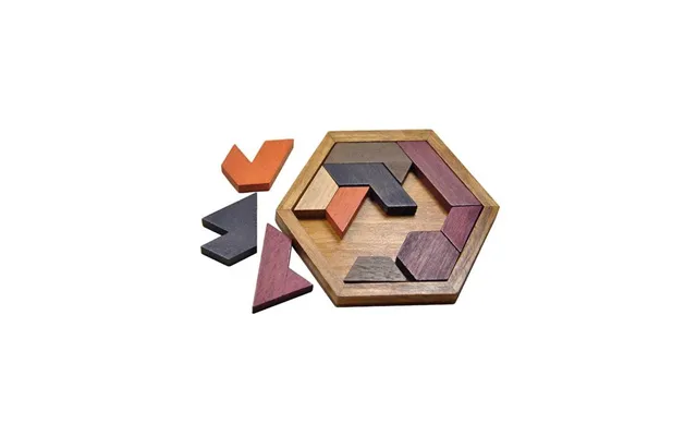 Geometrisk Puslespil Af Træ