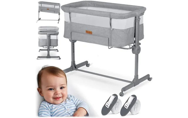 Grå Babyseng Nk-243 Med Sidefunktion