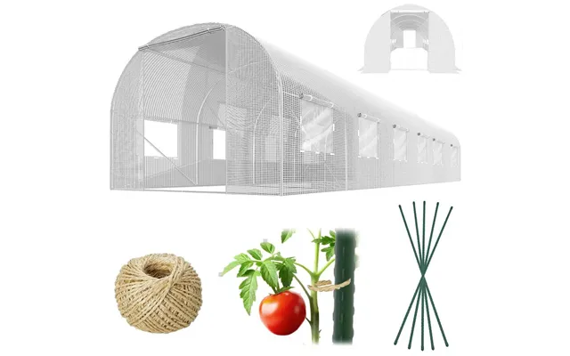 Havetunnel 3 X 6 M 18 M2 Hvid Plonos