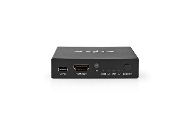 Hdmi Switch 3-port Port S 3x Hdmi -indgang Hdmi Output 8k 60hz 45 Gbps Fjernstyret Aluminium Antracit