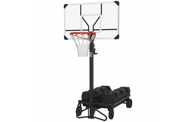 Højdejusterbar Udendørs Basketballkurv Med Hjul