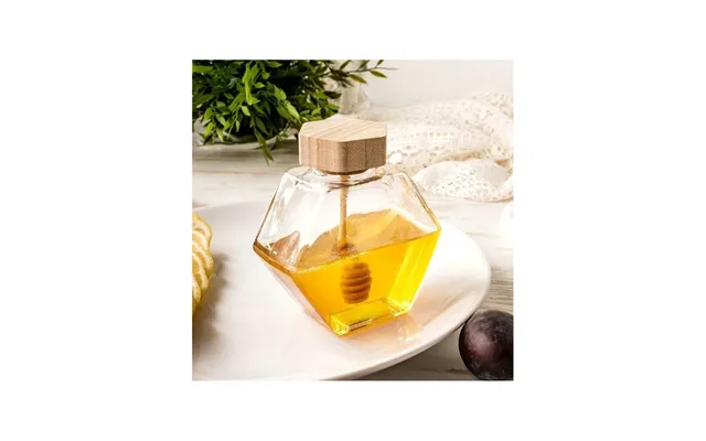 Honningkrukke I Glas - Hexagon