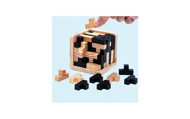 Iq-puslespil I Træ, 3d - Terning