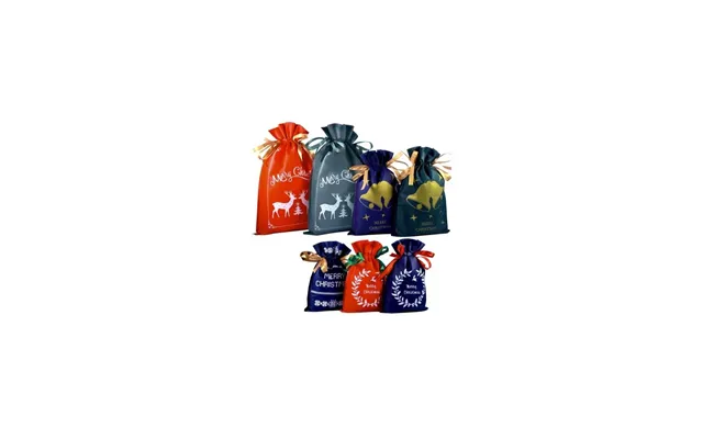 Julegaveposer 8-pak - Non-woven, 3 Størrelser