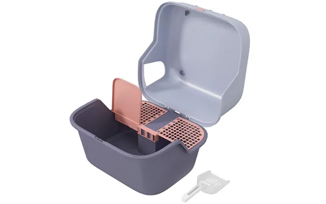 Kattetoilet Med Låg - Kattebakke Med Sigte