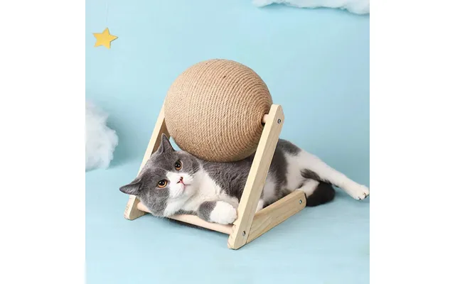 Kradsebold Med Stativ Til Kat - 12 Cm