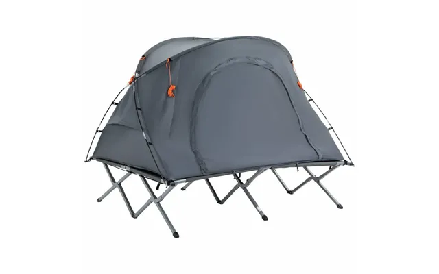 Kuppeltelt Med Luftmadras Til 2 - Grå 200x146x159 Cm