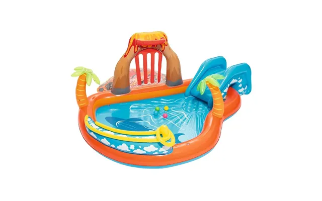 Lava Lagoon Oppustelig Legeplads 265 X 265 X 104 Cm Bestway 53069