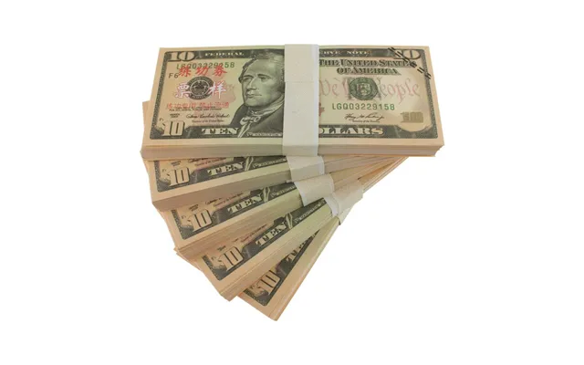 Legetøjspenge - 10 Amerikanske Dollar 100 Sedler