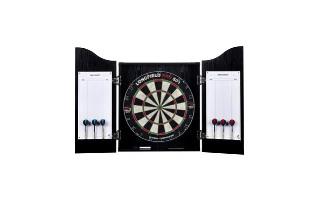 Longfield Dartskælde - Skab Og 2 Dartsæt