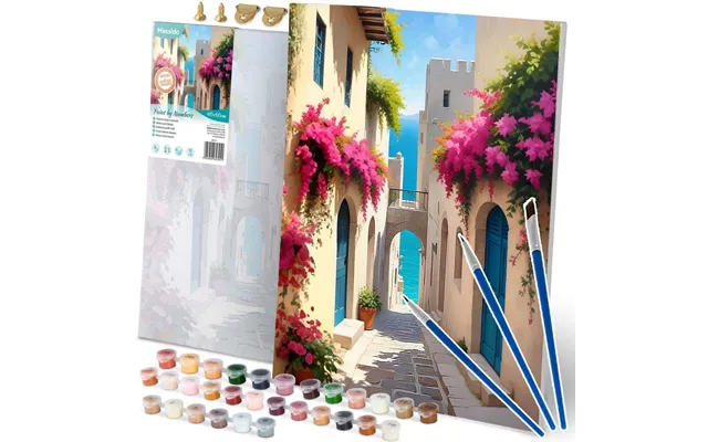 Maleri Efter Tal 40x50 Cm Massido City Landscape