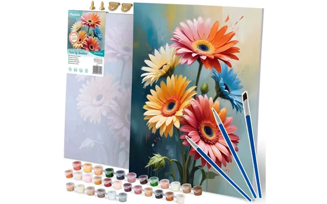 Maleri Efter Tal 40x50 Cm Massido Flowers