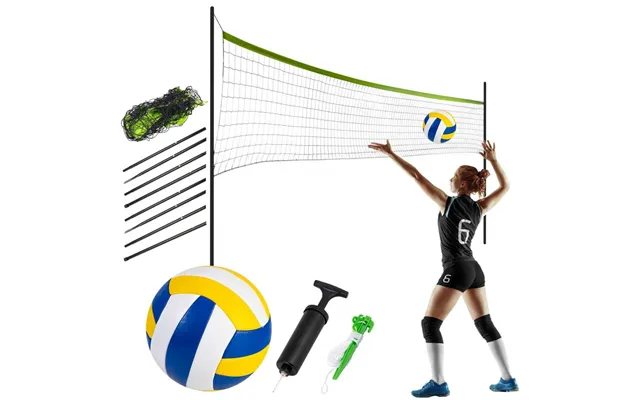 Net Og Stativ Til Volleyball Og Badminton - 570 Cm