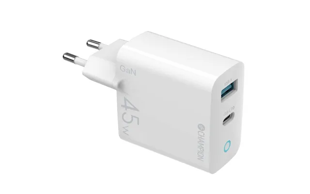 Oplader 45w Gan Qc Pd Hvid