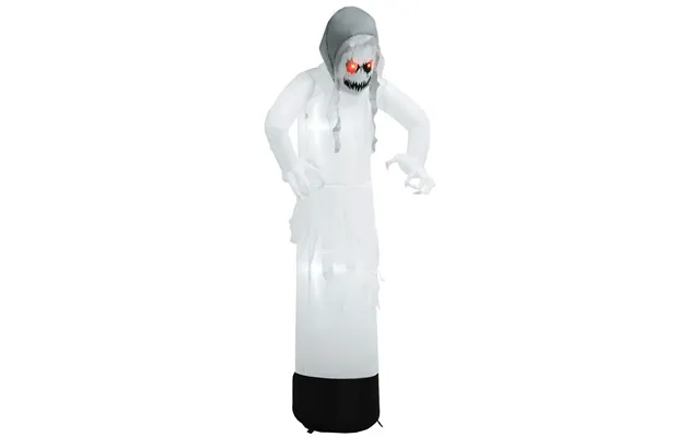 Oppustelig Spøgelsesheks Med Led Til Halloween