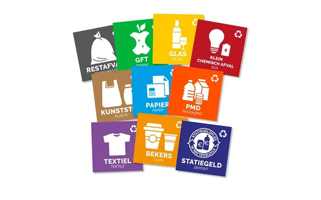 Plafor - Bin Sticker Sæt Med 10 Stk.