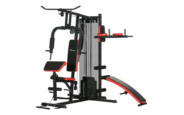 Power Station - Multifunktionel Fitness Station Med Butterfly Og Lat Pull-down Bar