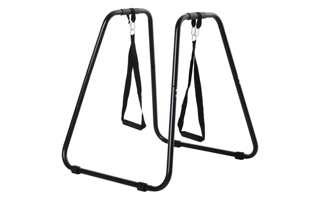 Robust Dip Station Med Sling Trainer - Sort Stål