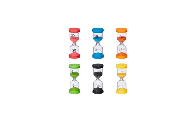 Sæt Med 6 Timeglas Til Børn