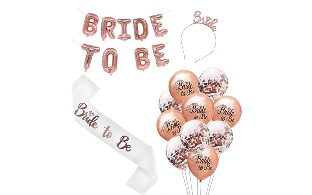 Sæt Med Dekorationer, Polterabend - Bride To Be