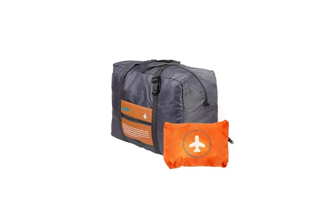 Sammenfoldelig Duffeltaske Med Opbevaringspose - Orange