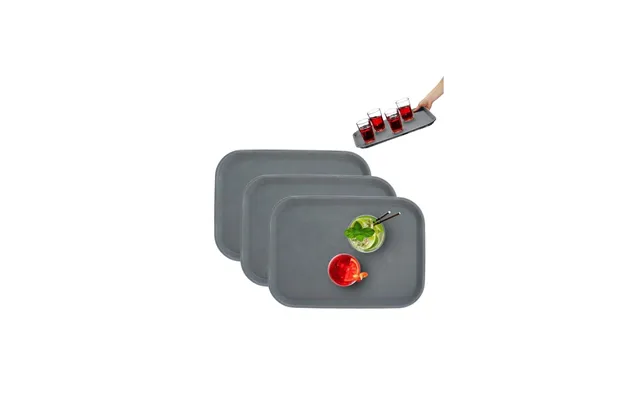 Serveringsbakke 3-pak I Grå