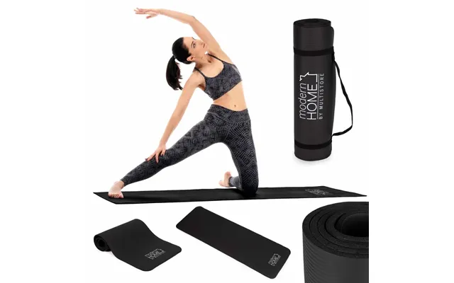 Skridsikker Fitness Måtte 182x62 Cm Med Taske