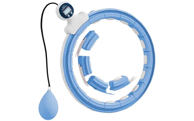 Smart Hula Hoop Voksne Med Vægtboldtæller 16 Knob 76-113 Cm Lyseblå