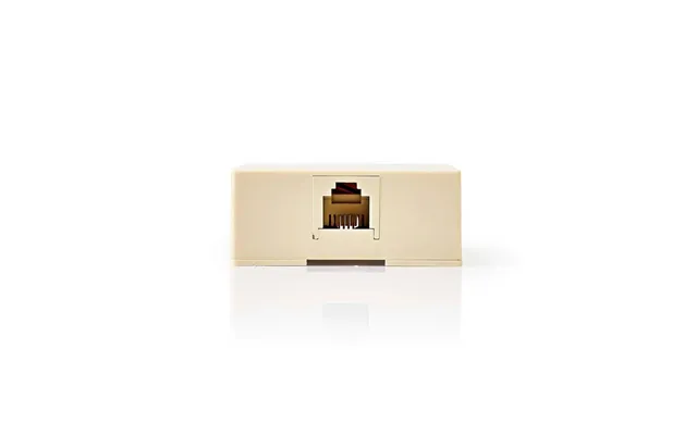 Telecom Wall Box Tilslutnings Type Rj11 Rj11 Hunstik Rj11 Hunstik Lige Pvc Elfenben