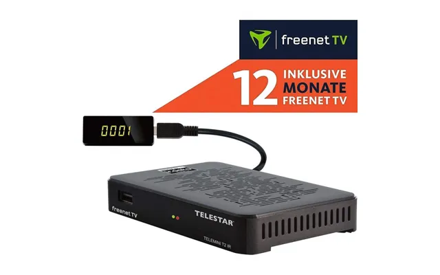 Telemini T2 Ir Ekstremt Kompakt Dvb-t2 Dvb-c Hdtv-modtager