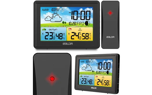 Vejrstation Med Display Bd-908 Sort