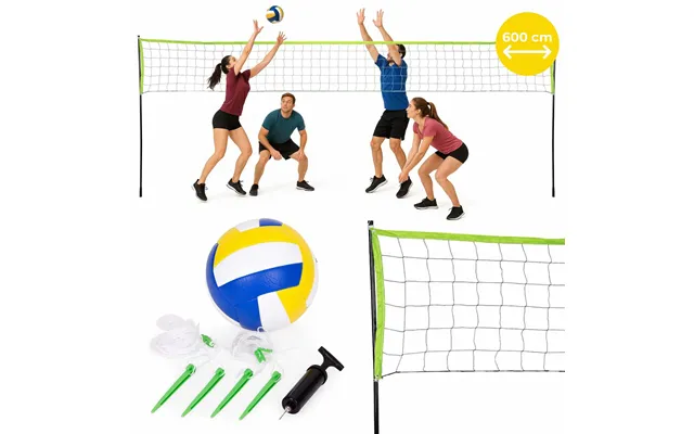 Volleyball- Og Badmintonnet 600x240 Cm Sammenfoldelig Og Holdbar Multigarden