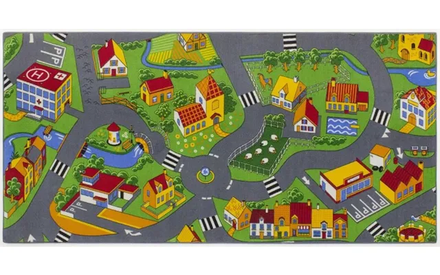 Gulvtæppe - Legetæppe By-trafik 95 X 200