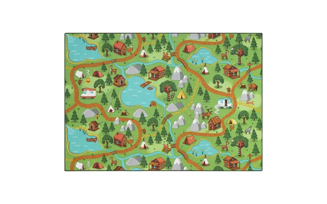Gulvtæppe - Legetæppe Hike Town 140 X 200