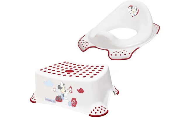 Minnie Mouse Toiletsæde Og Fodskammel