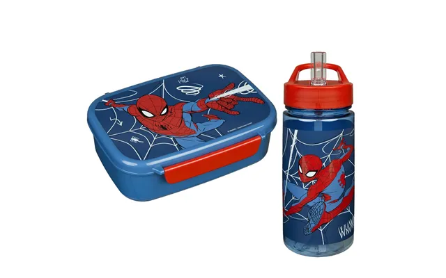 Spiderman Madkasse Og Drikkedunk