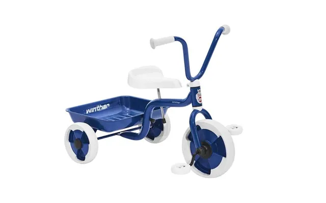 Trehjulet Cykel M. Vippelad Blå Hvid