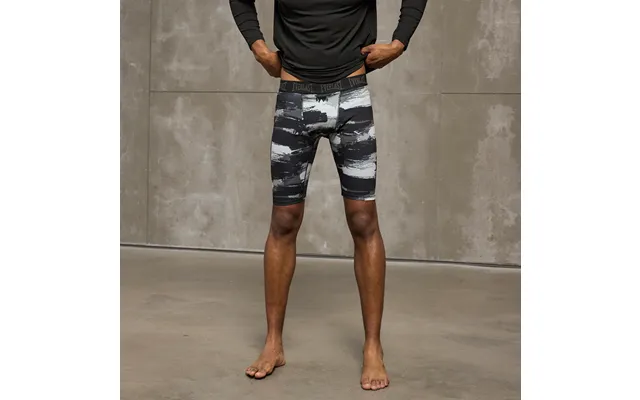 Everlast Mens Mma Aop Combat Stretch Tights Short Everdri - Black