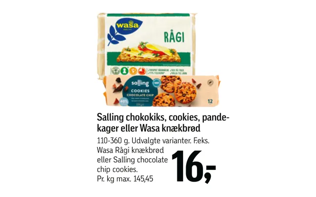Salling Chokokiks, Cookies, Pandekager Eller Wasa Knækbrød product image