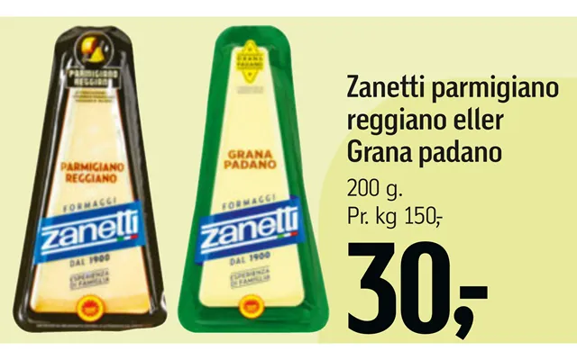 Zanetti Parmigiano Reggiano Eller Grana Padano product image