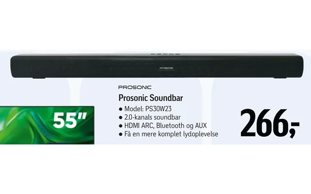 Prosonic soundbar product image