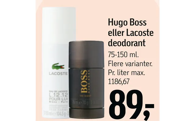 Hugo boss or lacoste deodorant product image