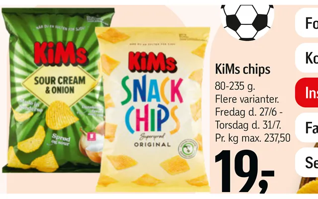 Kims potato chips product image