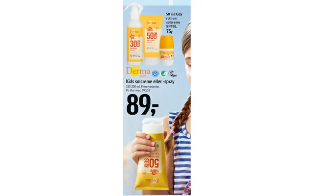 Kids sunscreen or - spray product image