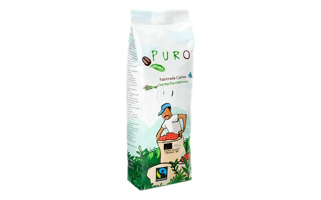 Puro Organic Dark Roast Kaffebønner - 250 G.