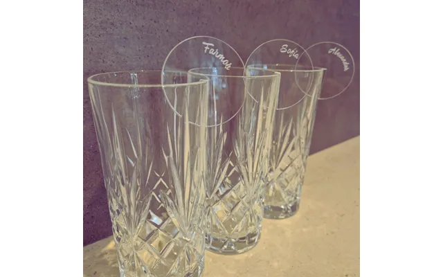 Bordkort Til Glas - Rund product image
