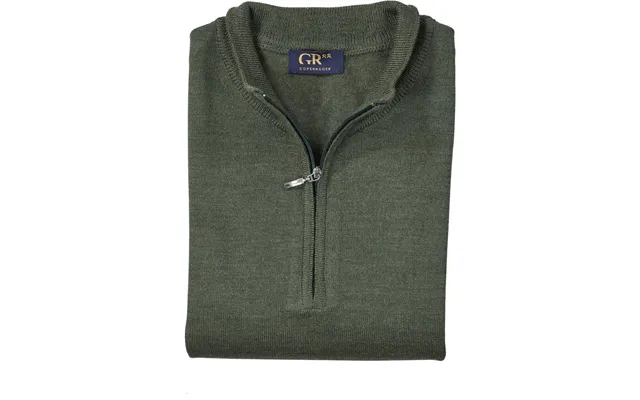 Verona Halfzip Strik Fitted Green