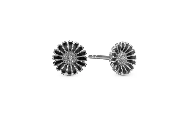 Christina Jewelry Marguerite Black Ø8mm Silver Stud product image