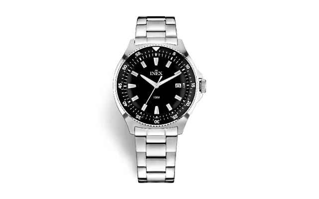 Inex Is086 Lord Steel 10atm M Date Link Black Bezel product image