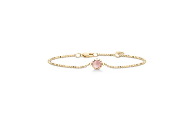 Julie Sandlau Primini Armbånd I Forgyldt Med Dusty Rose Krystal product image